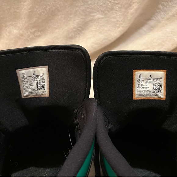 Jordan 1 Mid Green Toe - Picture 5 of 6
